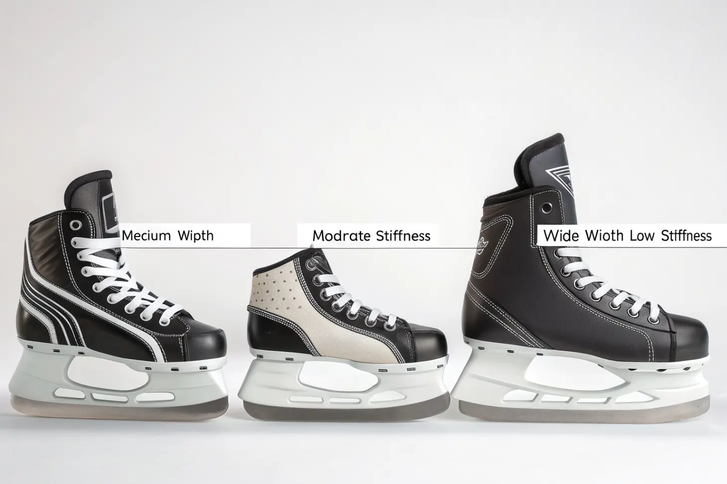 Размер хоккейных коньков и таблицы Bauer и CCM