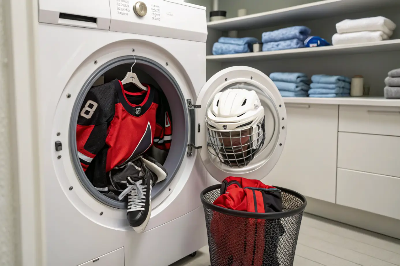 Стирка хоккейной формы и экипировки: правила ухода